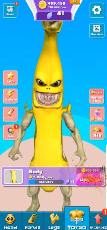 香蕉怪兽战斗闲置游戏中文版2 